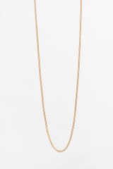 A 21k Yellow Gold Chain 18 Inches Long against a white background.