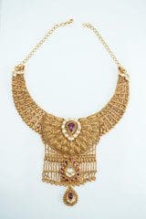 22k Ethnix Design Gold Necklace 16-20" L