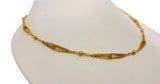 18k Solid Yellow Gold Necklace 17 Inches Long