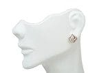 White mannequin head displaying Diamond Stud Earrings (3/4 ct. t.w.) in 18k Yellow Gold, shown against a plain white background.