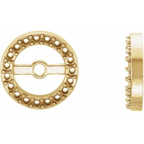 14K White .08 CTW Natural Diamond Earring Jackets with 3.6 mm ID
