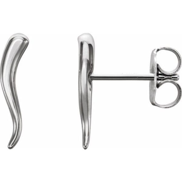 14K Yellow Horn Earrings