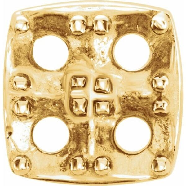 14K White 2.5 mm Round Cluster Earring Mounting
