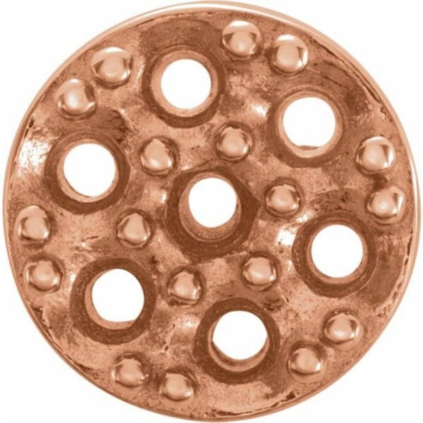 14K White 2.1 mm Round Cluster Earring Mounting