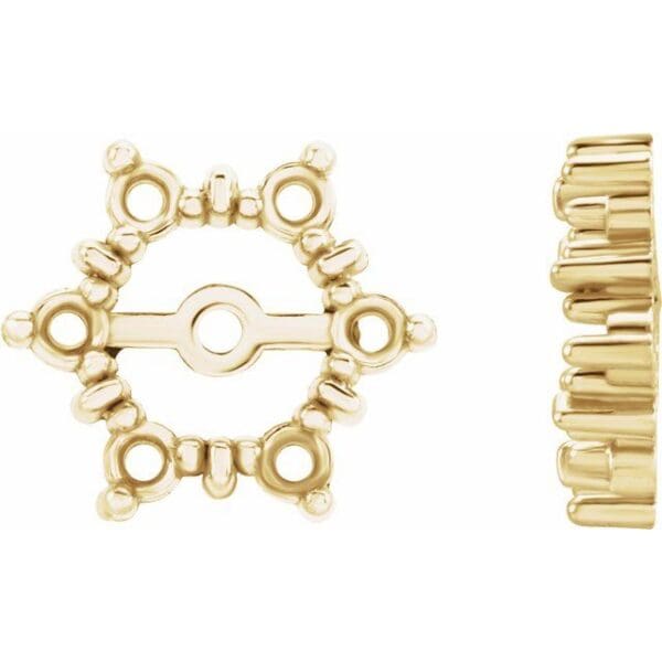Unset 4.7 mm ID Earring Jacket Mounting