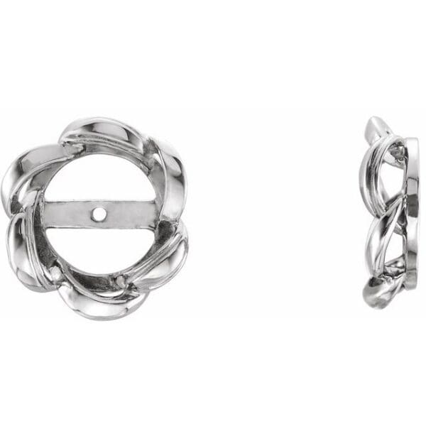 14K Yellow 7mm ID Earring Jacket