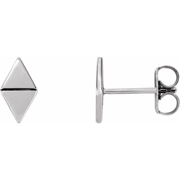 14K Yellow Geometric Earrings