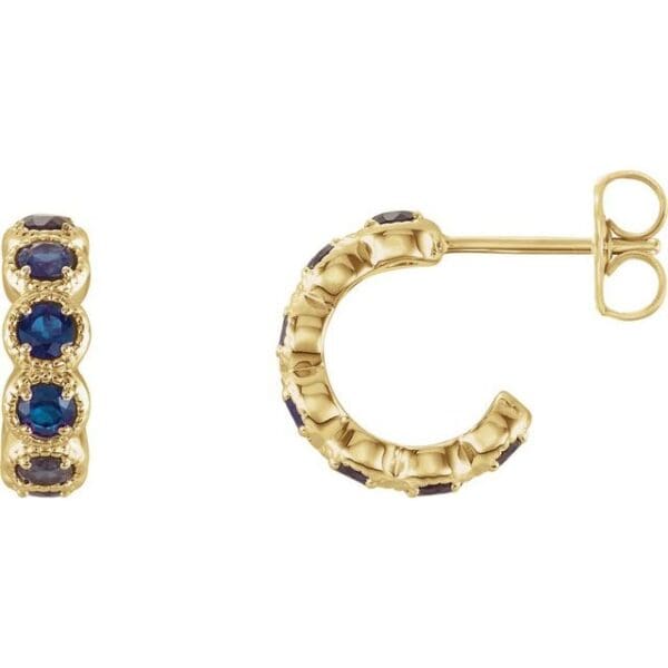 14K White 2.5 mm Round Hoop Earring Mounting
