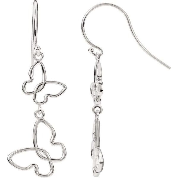 Sterling Silver Butterfly Earrings