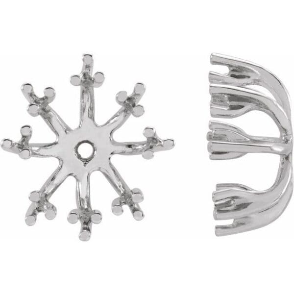 14K Yellow 1/2 CTW Natural Diamond Earring Jackets with 6 mm ID