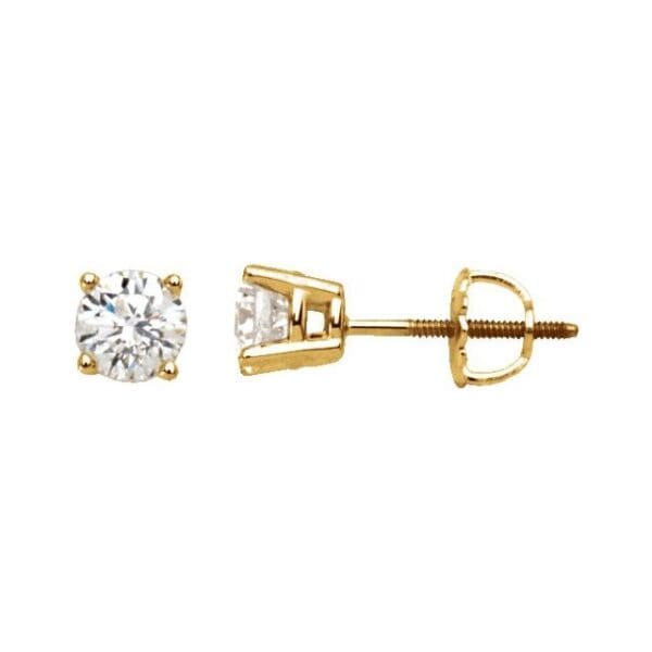 14K White 1/4 CTW Natural Diamond Stud Earrings