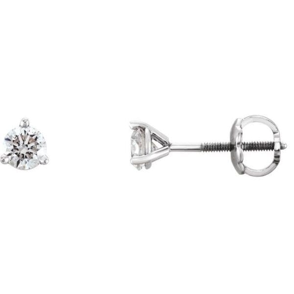 14K Yellow 1 1/2 CTW Natural Diamond Earrings
