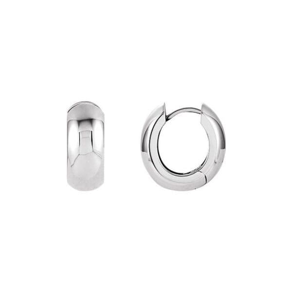Sterling Silver Hinged 16.75 mm Hoop Earring