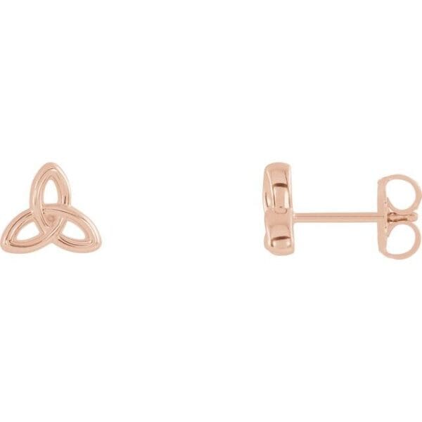 Sterling Silver Celtic-Inspired Trinity Earrings