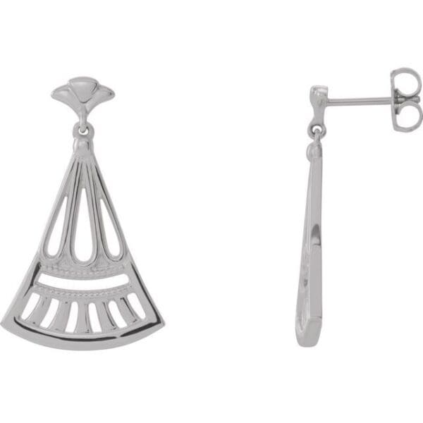 Sterling Silver Vintage-Inspired Dangle Earrings