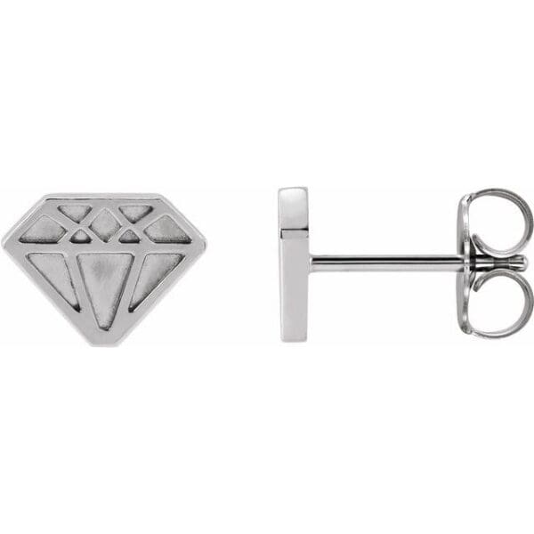 14K Yellow Tiny Diamond Earrings