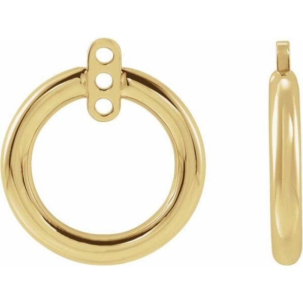 Sterling Silver Circle Earring Jackets