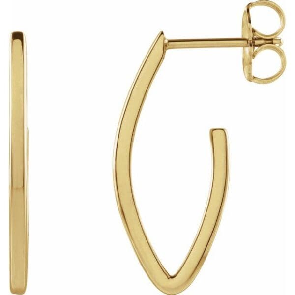 Sterling Silver Geometric 26 mm Hoop Earrings