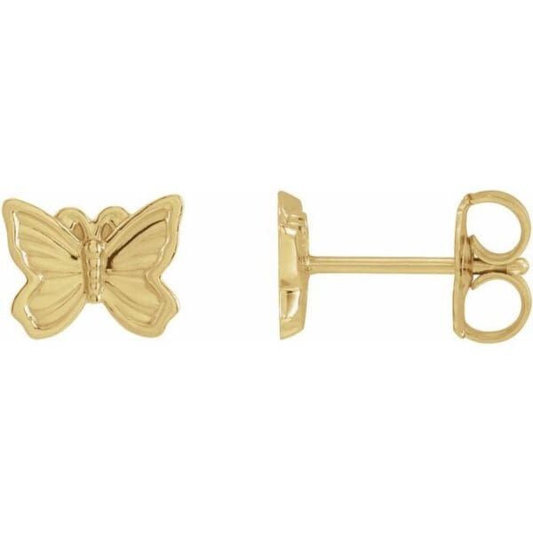 Sterling Silver Petite Butterfly Earrings