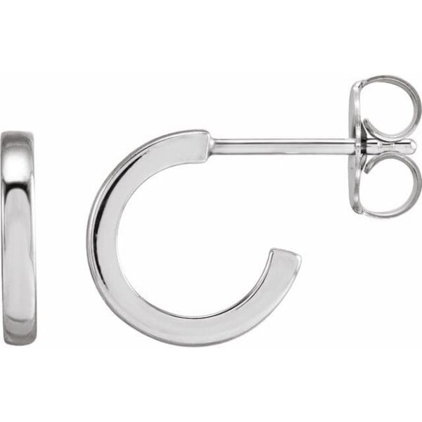 14K Rose 10 mm Hoop Earrings