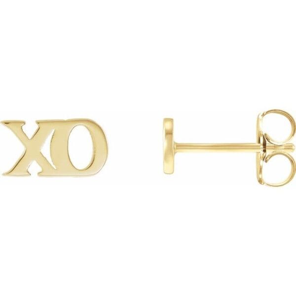 Sterling Silver Petite "xo" Stud Earrings