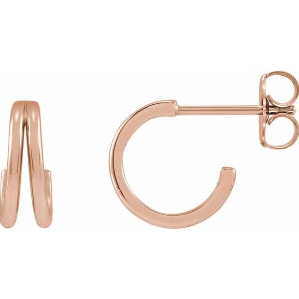 Sterling Silver 13 mm Huggie Hoop Earrings