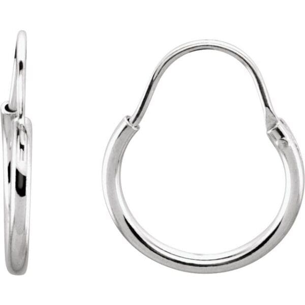 Sterling Silver 30 mm Hinged Hoop Earring