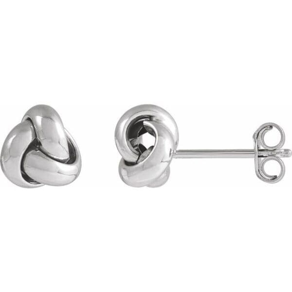 14K Yellow 10 mm Knot Earrings