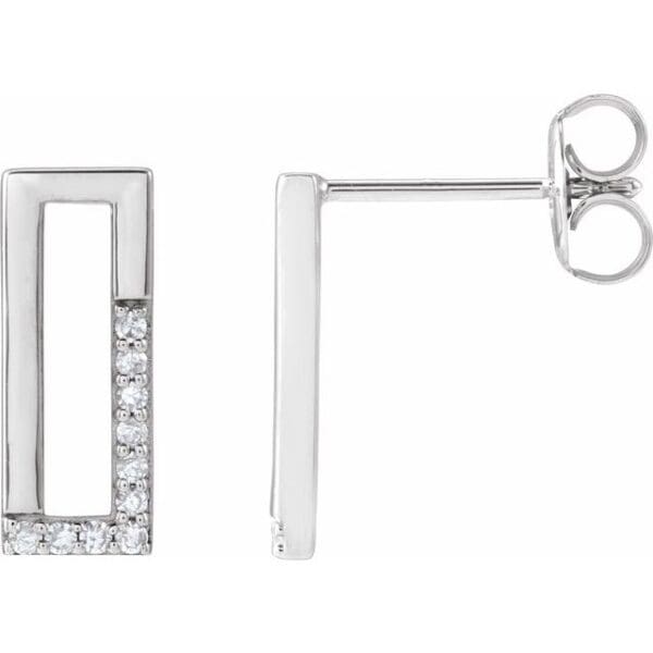 14K Yellow 1/10 CTW Natural Diamond Earrings