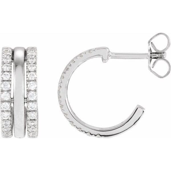 14K Yellow 1/2 CTW Natural Diamond Earrings