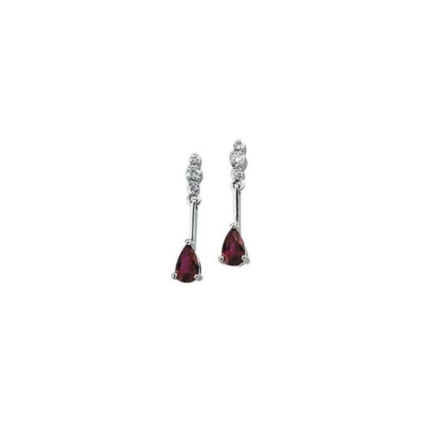 14K White .05 CTW Natural Diamond Semi-Set Earrings
