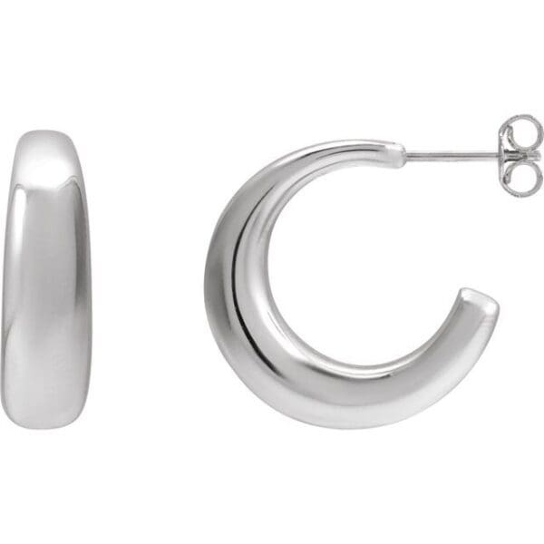 14K Yellow 14.4 mm Hoop Earrings