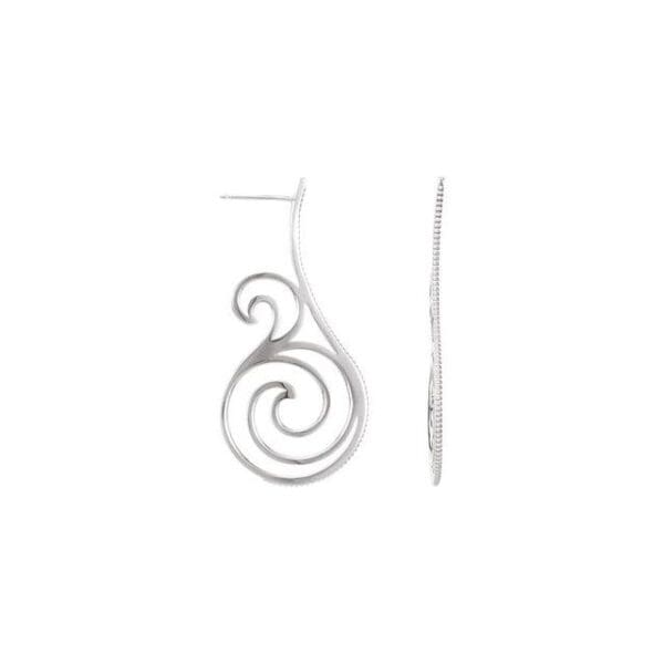 Sterling Silver Freeform Earring