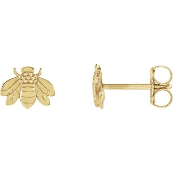 Sterling Silver Bumblebee Earrings
