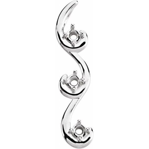 Sterling Silver 5-Stone Family Pendant Mounting