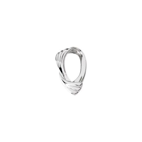 Platinum Freeform Slide Pendant