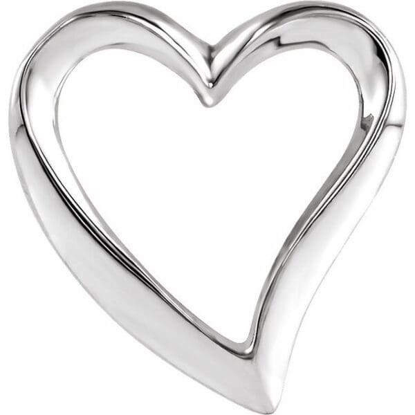 10K Yellow Heart Slide Pendant