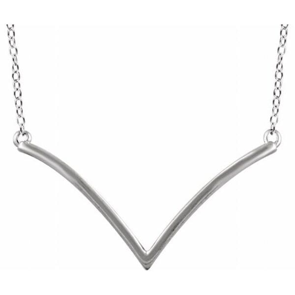 14K Yellow V 16-18" Necklace