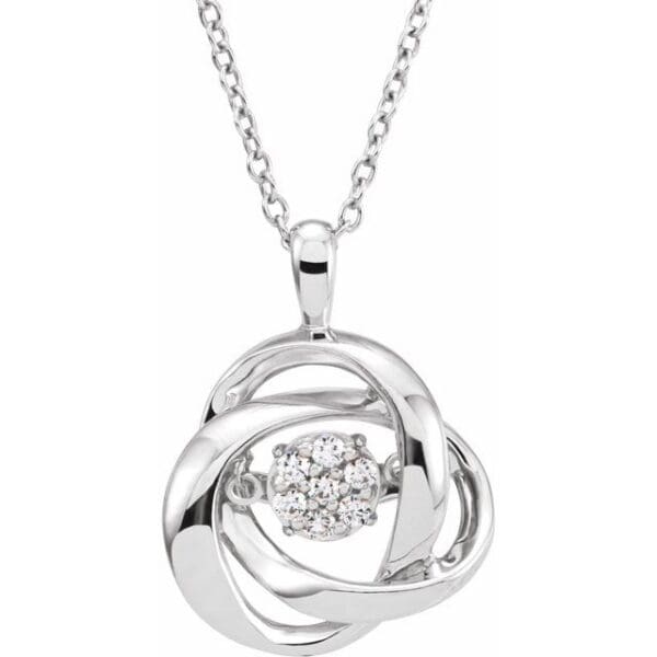 Sterling Silver 1/10 CTW Natural Mystara Diamonds® 18" Necklace