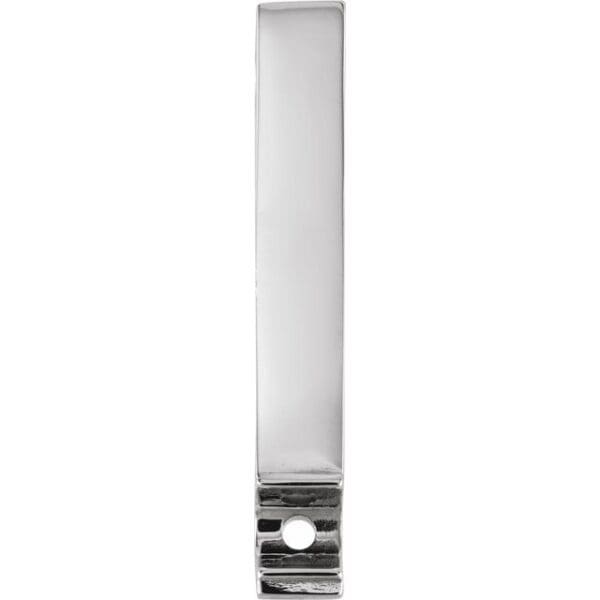 14K White 2-Stone Family Bar Slide Pendant Mounting