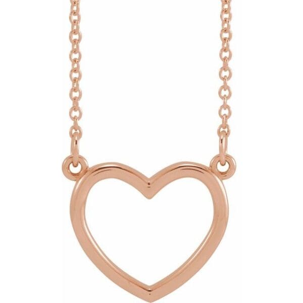 Sterling Silver Heart 16" Necklace