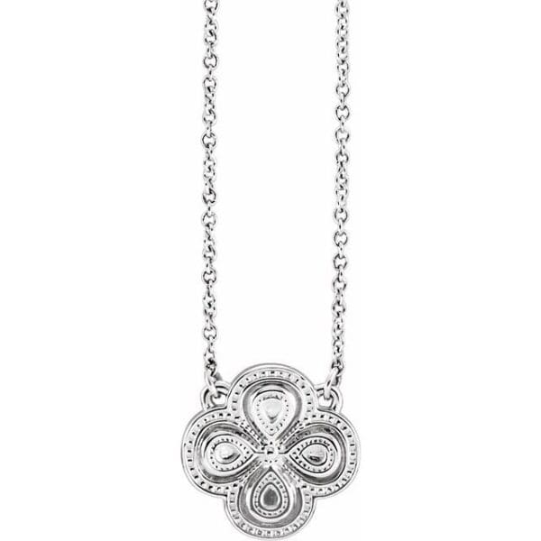 14K Yellow Clover 18" Necklace
