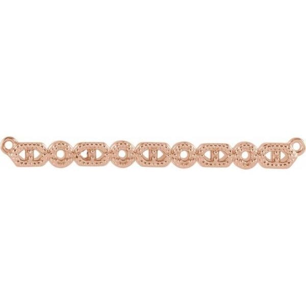 14K White 1/10 CTW Natural Diamond Milgrain Bar 16-18" Necklace