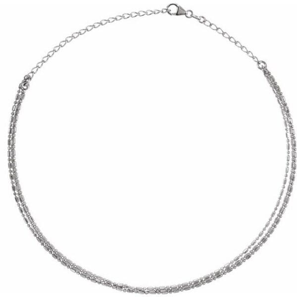 14K Yellow Adjustable 3-Strand Bead 13-16" Necklace