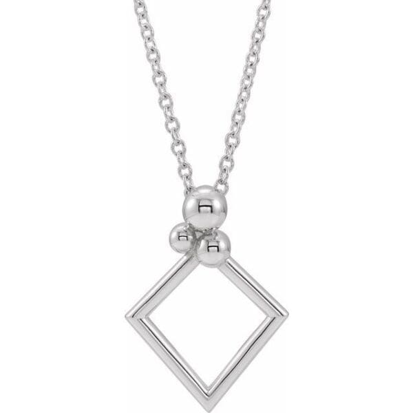 14K Yellow 16.1x11.8 mm Geometric Pendant