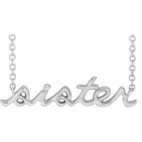 14K Yellow Sister 18" Necklace