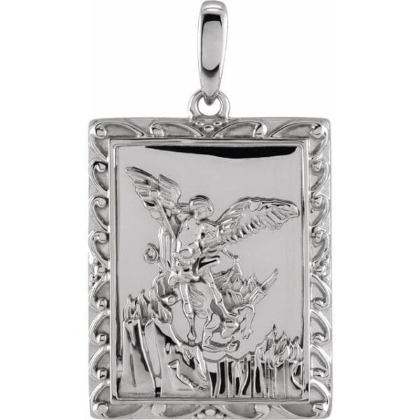 14K Yellow 19.8x15.9 mm St. Michael Medal