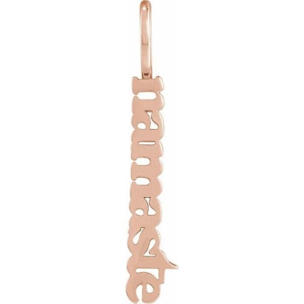 14K Yellow 28.76x4.92 mm Namaste Pendant
