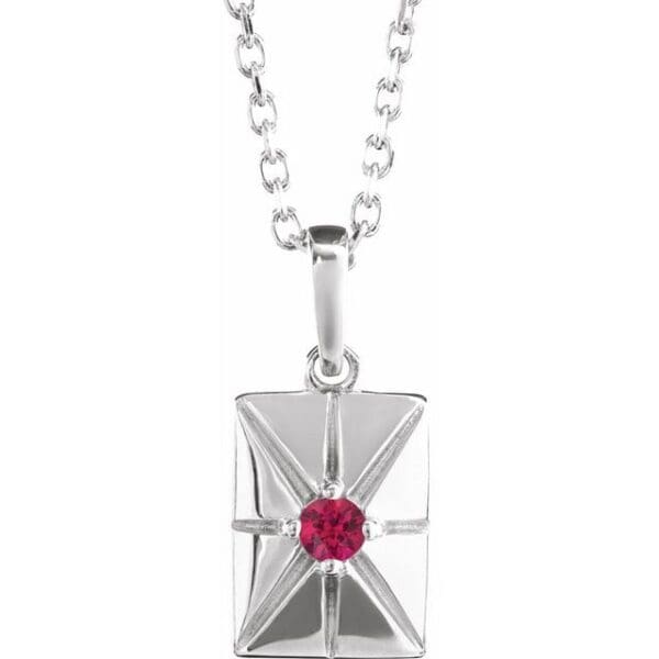 14K Rose Natural Alexandrite Pendant