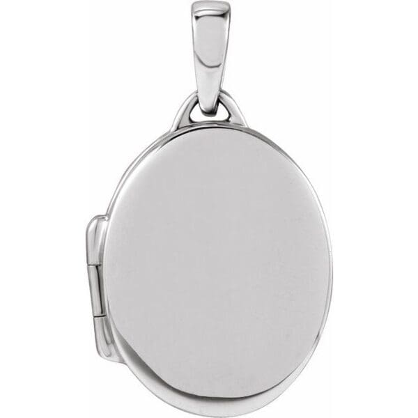 14K Yellow Engravable Oval Locket